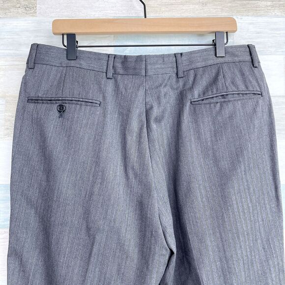 Jos A Bank Signature Wool Suit Gray Herringbone 40S Jacket 36S Pants - Picture 11 of 12